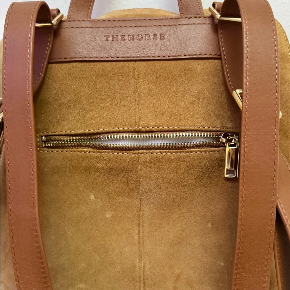 The Horse Limited Edition Caramel Suede Backpack - Picture 8 of 13